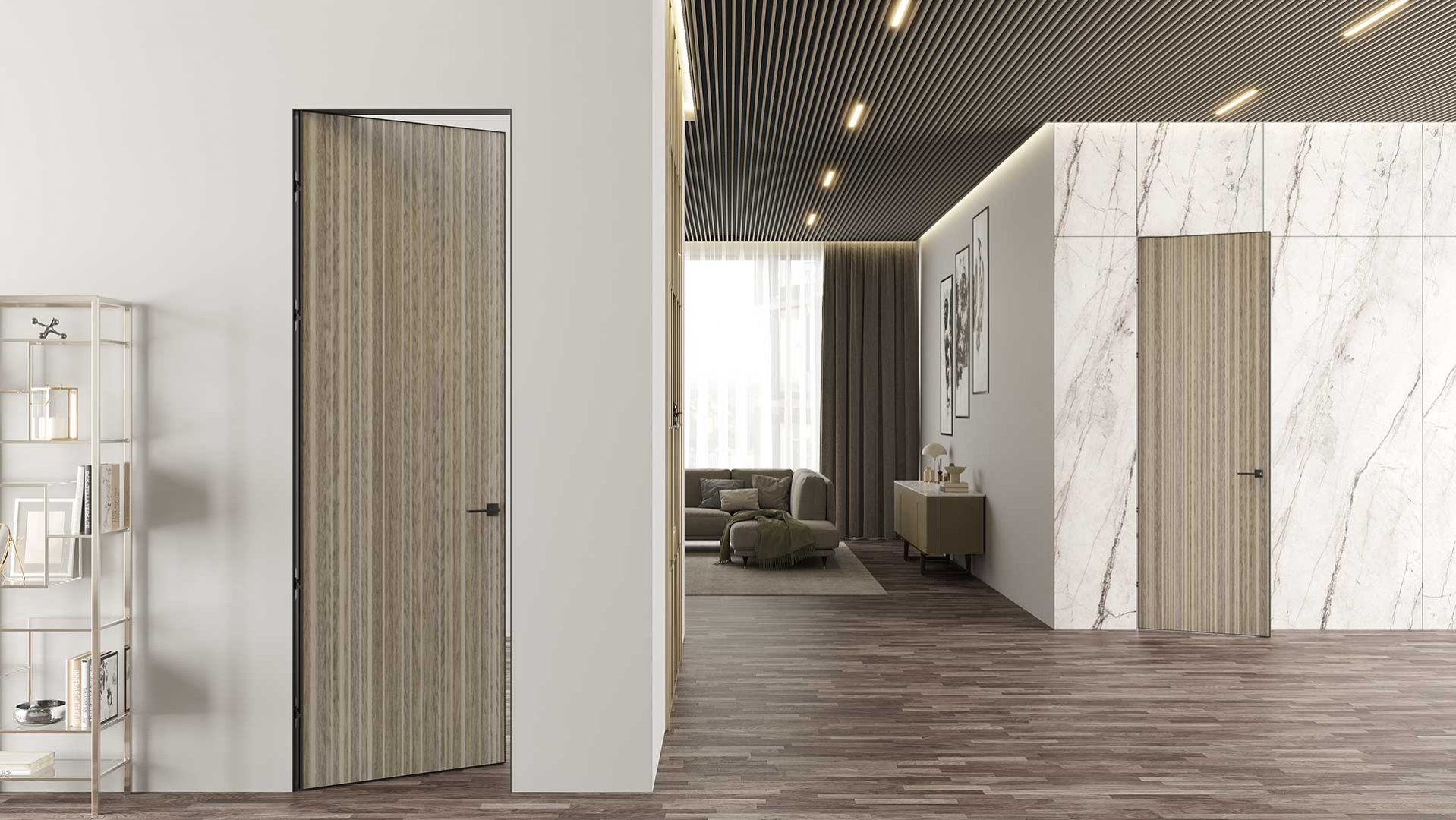 Дверь межкомнатная AURUMDOORS Aurum Au1 (зеркало с лицевой)