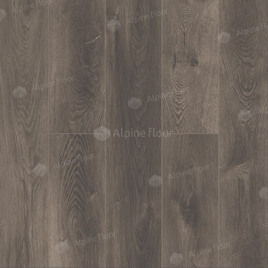 Плитка ПВХ замковая Alpine Floor Дуб торфяной ECO 7-11 Premium XL 1524х180х8 (2,195м2), с подложкой,