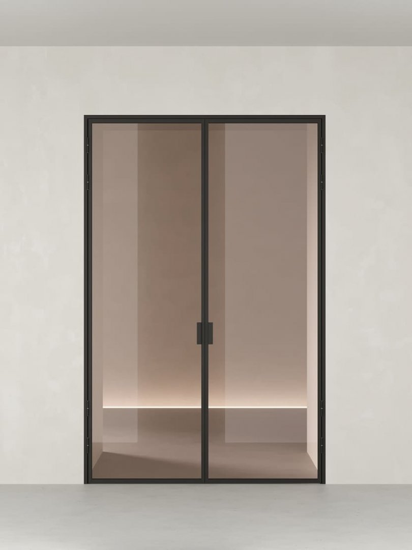 Распашная алюминиевая перегородка HOLZDOORS Minoli MNL1
