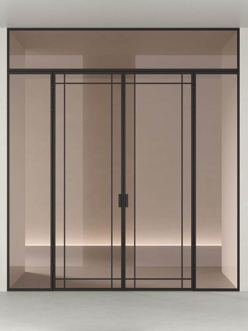 Распашная алюминиевая перегородка HOLZDOORS Minoli MNL10