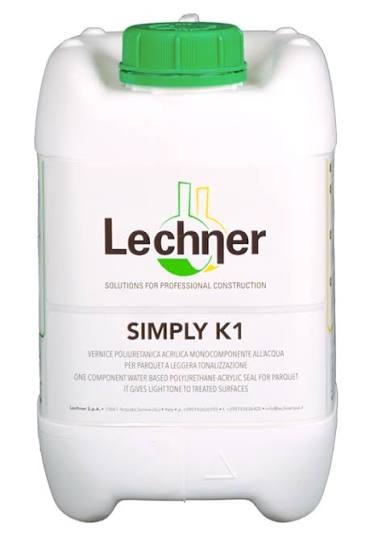 Лак паркетный Lechner Simply K1 (1К, 5л) водный полиуретан-акрил