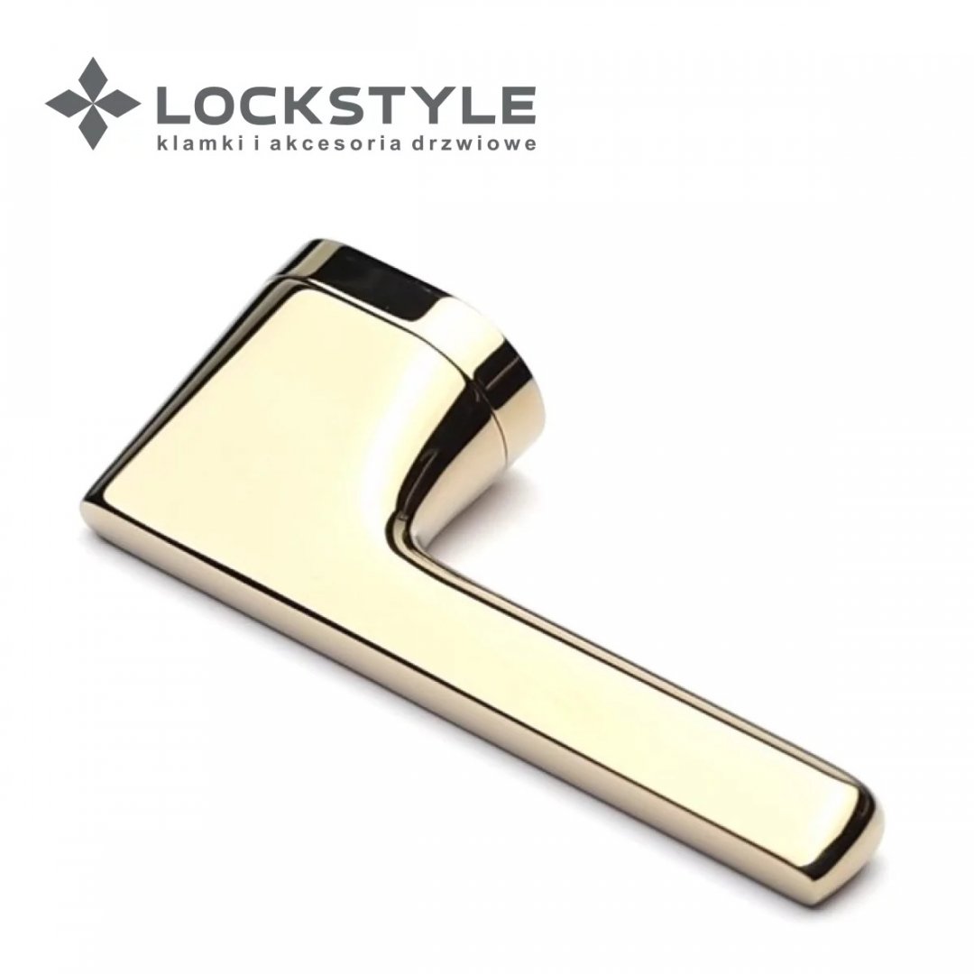 Ручка дверная LOCKSTYLE Peridot OV на овальной розетке (золото)