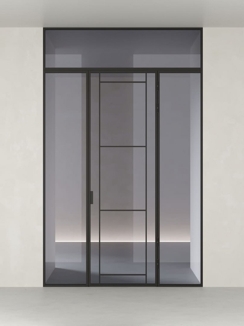 Распашная алюминиевая перегородка HOLZDOORS Minoli MNL17