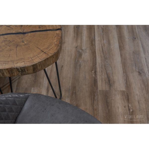 Ламинат SPC замковой VINILAM Дуб Биль Ceramo XXL 1520х225х8 (2,052м2), с подложкой, 4V фаска