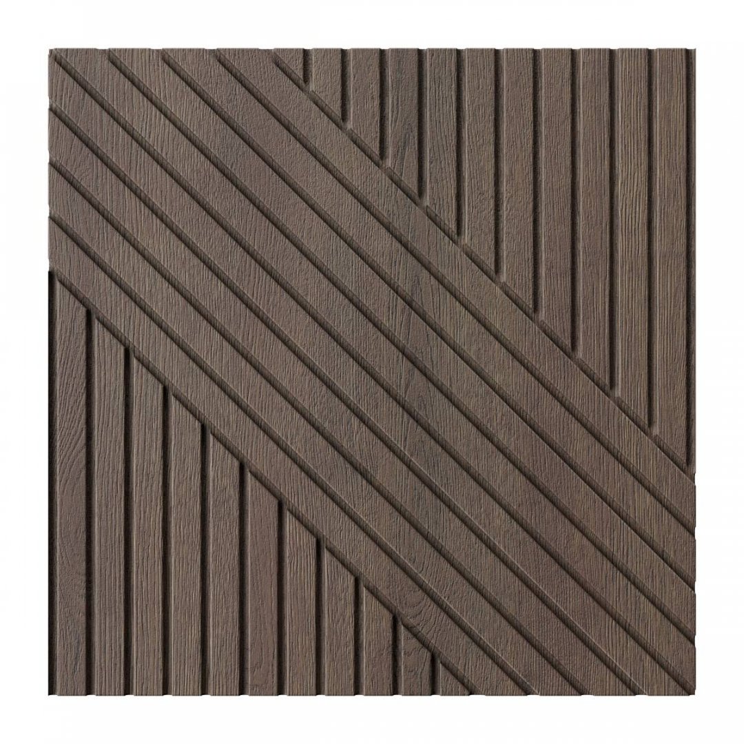Стеновая панель HOLZDOORS Corner "D" 400х400х16 ламинация PVC, основа HDF