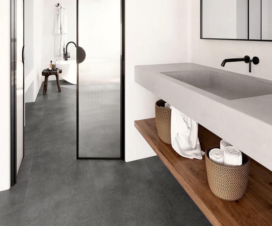Плитка LVT клеевая Allure Графит Stone Glue 914х457х2,5 (3,34м2), 4V микро-фаска