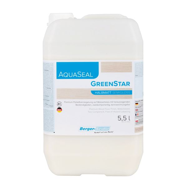 Лак паркетный Berger AquaSeal GreenStar (2К, 5,5л) водный полиуретан