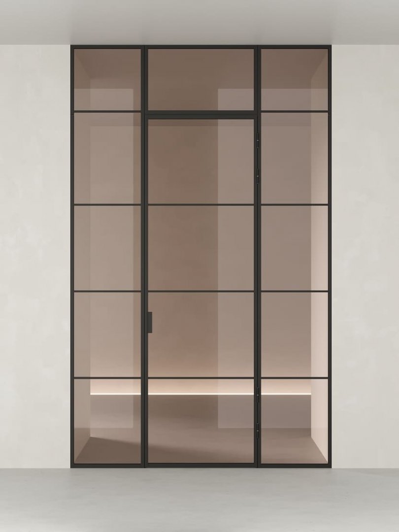 Распашная алюминиевая перегородка HOLZDOORS Minoli MNL7