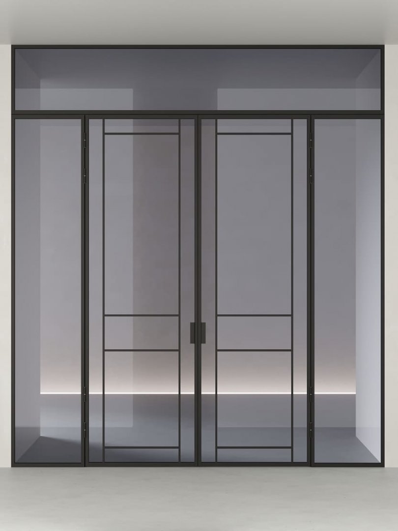 Распашная алюминиевая перегородка HOLZDOORS Minoli MNL18