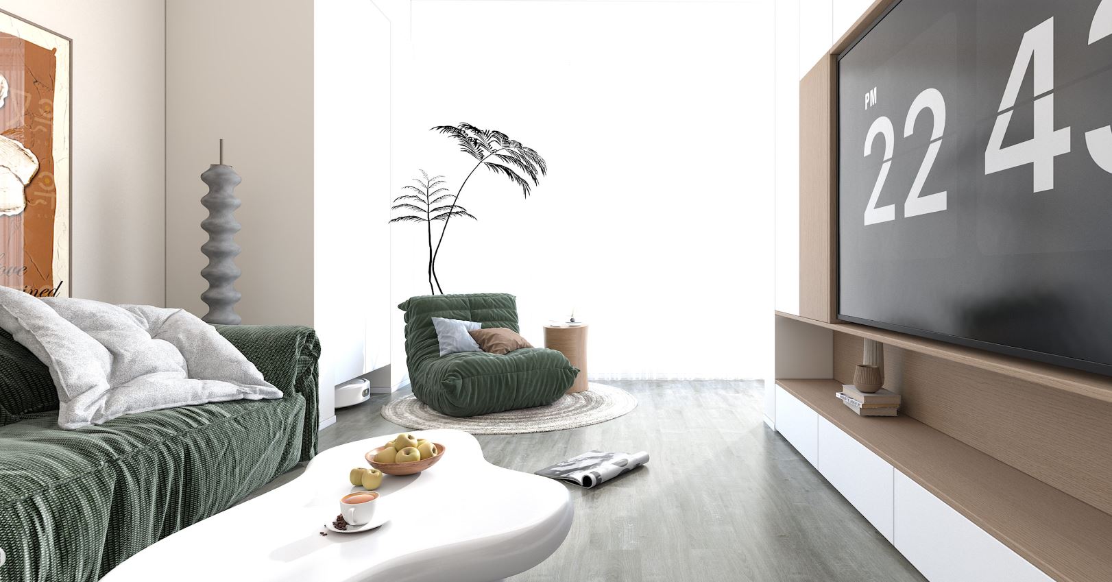 Плитка ПВХ-кварцвинил ONEFLOOR 2081-L LVT клеевая 914,4х152,4х2 (3,9м2), 4V микро-фаска