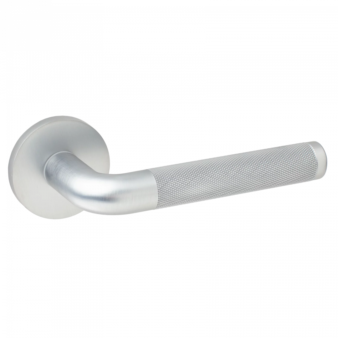 Ручка дверная Apecs H-40149 Slim на круглой розетке