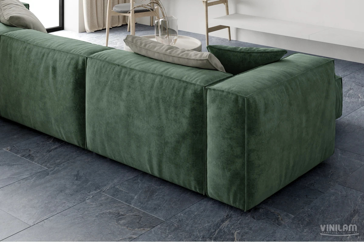 Плитка ПВХ клеевая VINILAM Мальтийский Базальт Ceramo Stone Glue 950х475х2,5 (4,513м2), 4V микро-фас