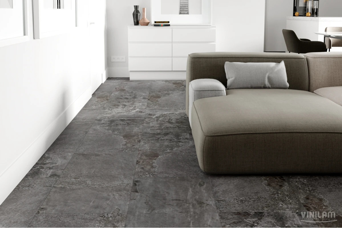 Плитка ПВХ клеевая VINILAM Перуанский Камень Ceramo Stone Glue 950х475х2,5 (4,513м2), 4V микро-фаска