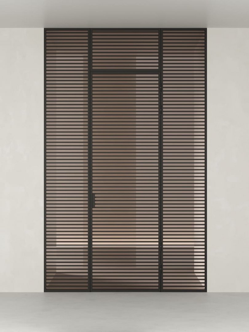 Распашная алюминиевая перегородка HOLZDOORS Minoli MNL15