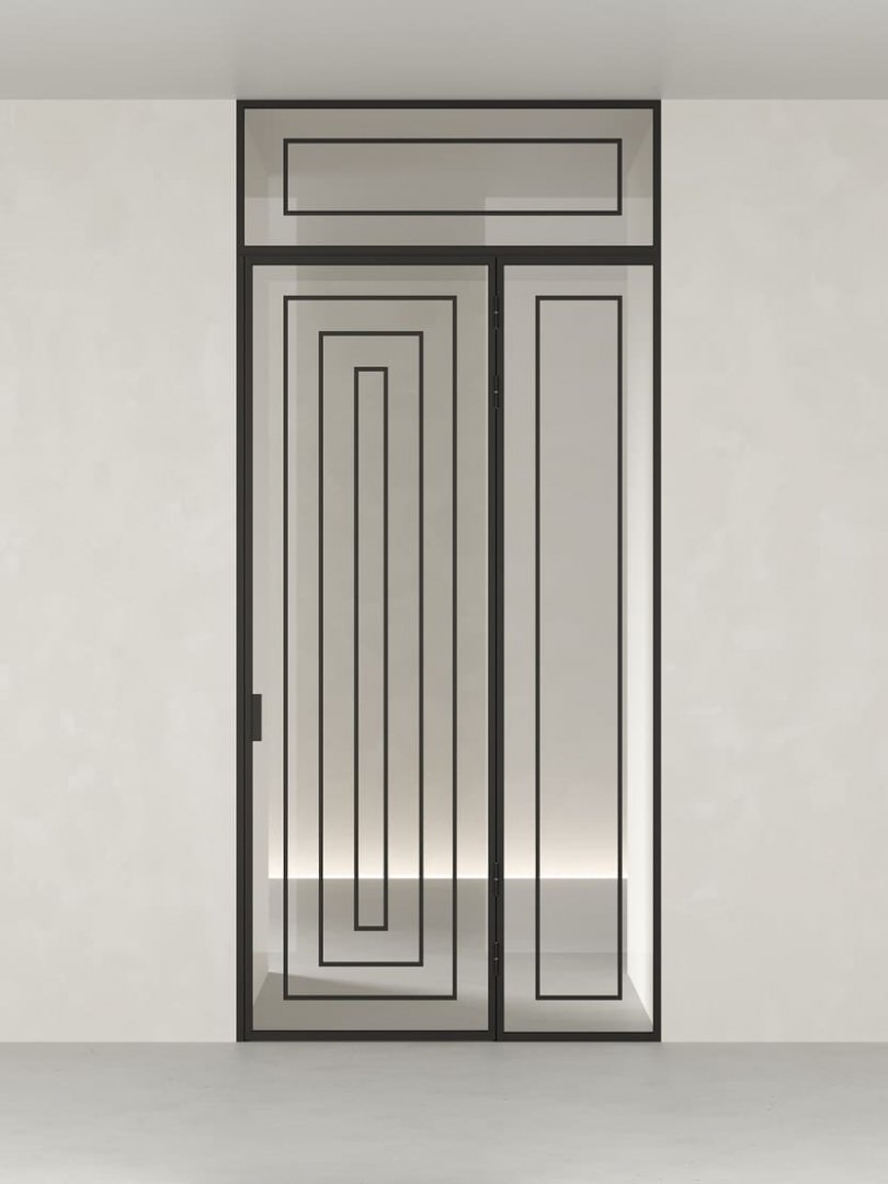 Распашная алюминиевая перегородка HOLZDOORS Minoli MNL19