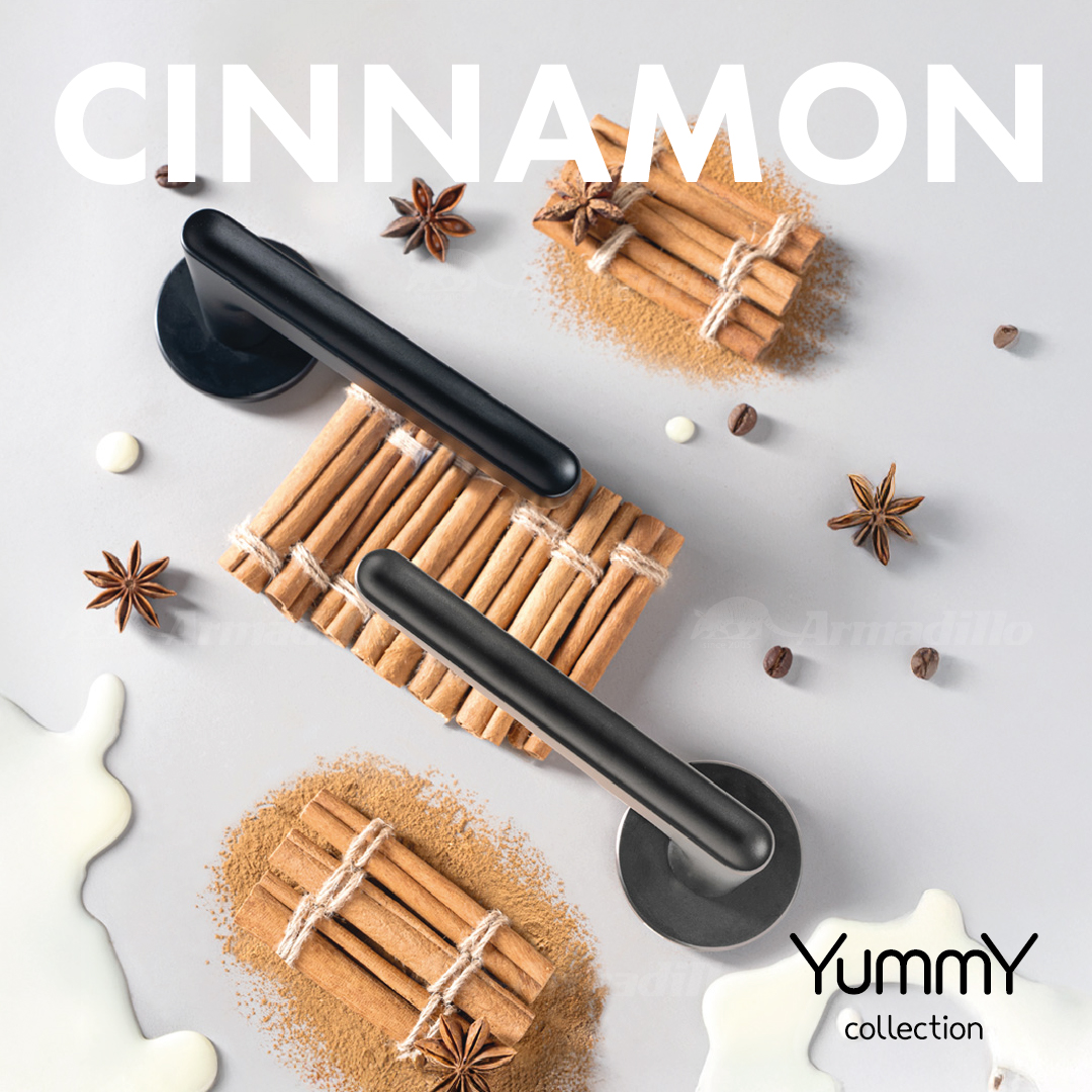 Ручка дверная Armadillo CINNAMON Yummy на круглой розетке