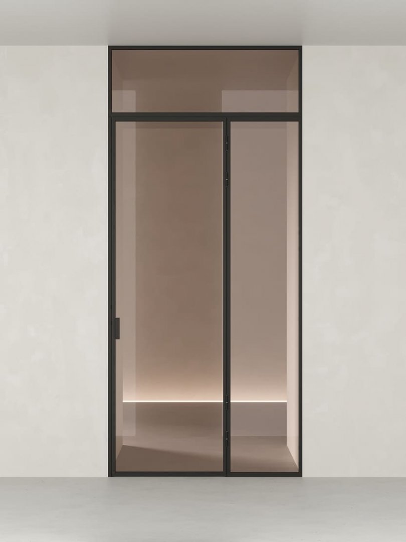 Распашная алюминиевая перегородка HOLZDOORS Minoli MNL1