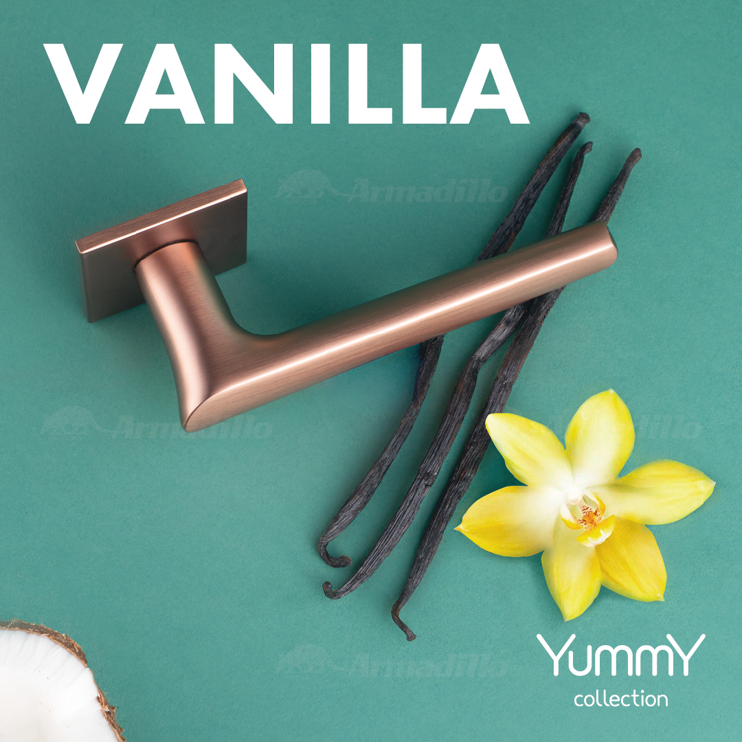 Ручка дверная Armadillo VANILLA Yummy на квадратной розетке