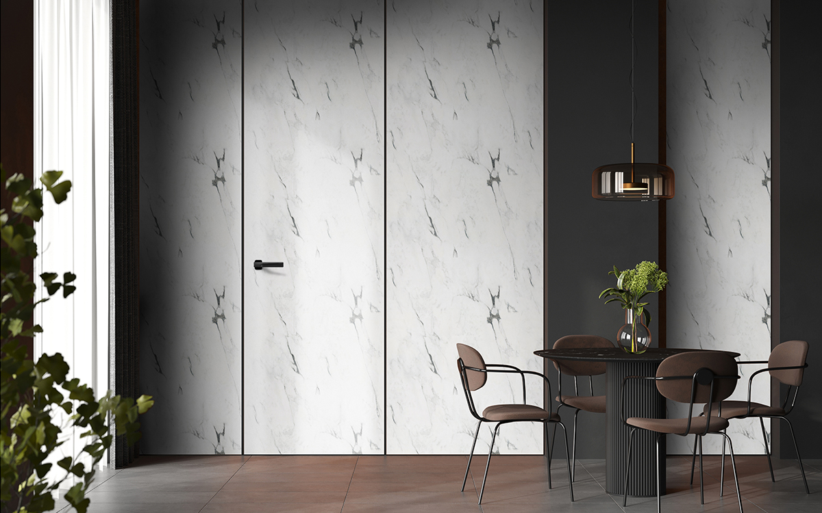 Дверь межкомнатная AURUMDOORS Aurum Au1 (зеркало с лицевой)
