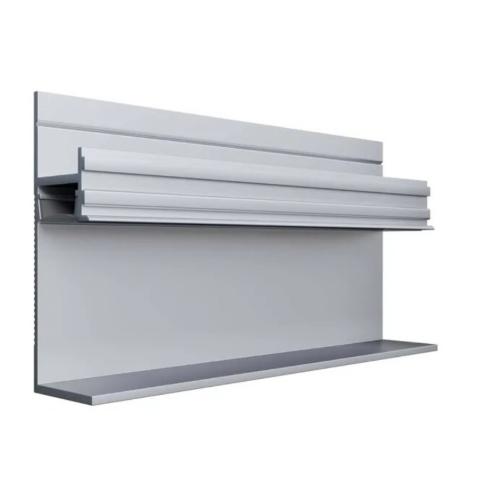 Плинтус алюминиевый AluminiumPro AL13-7210 с нижней полкой теневой 2700х49х12,7 LED