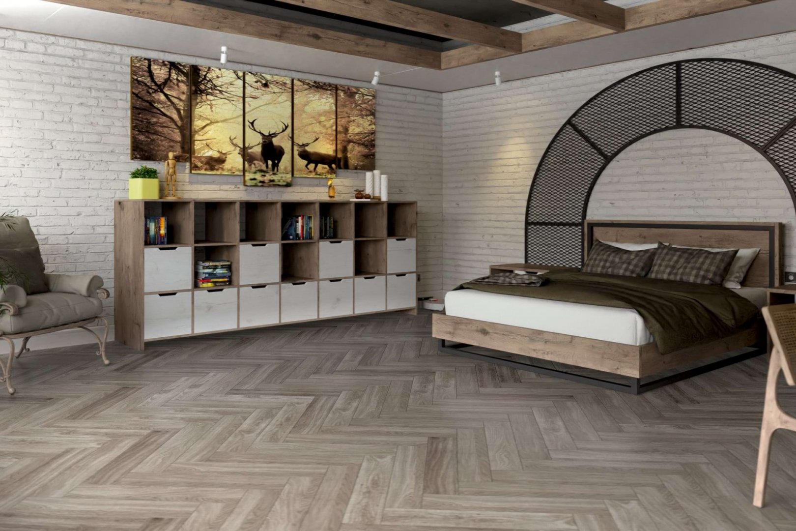 Инженерная доска клеевая Damy Floor Скандинавский Luxury 600х120х15 (1,008м2) лак-UV, 12 слоев, 4V ф