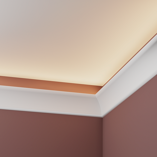 Карниз Европласт 1.50.623 2000х119х75 LED, п/окрас