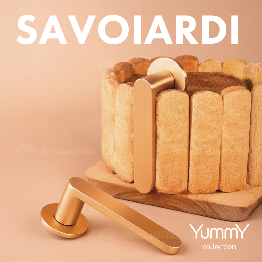Ручка дверная Armadillo SAVOIARDI Yummy на круглой розетке