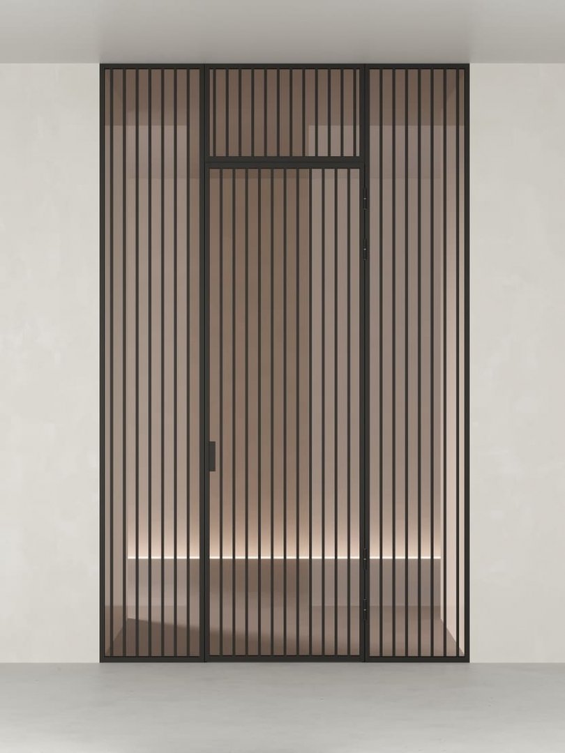 Распашная алюминиевая перегородка HOLZDOORS Minoli MNL13