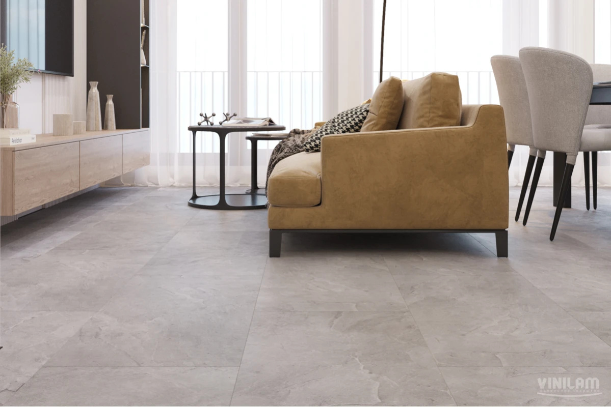 Плитка ПВХ клеевая VINILAM Элейский Камень Ceramo Stone Glue 950х475х2,5 (4,513м2), 4V микро-фаска