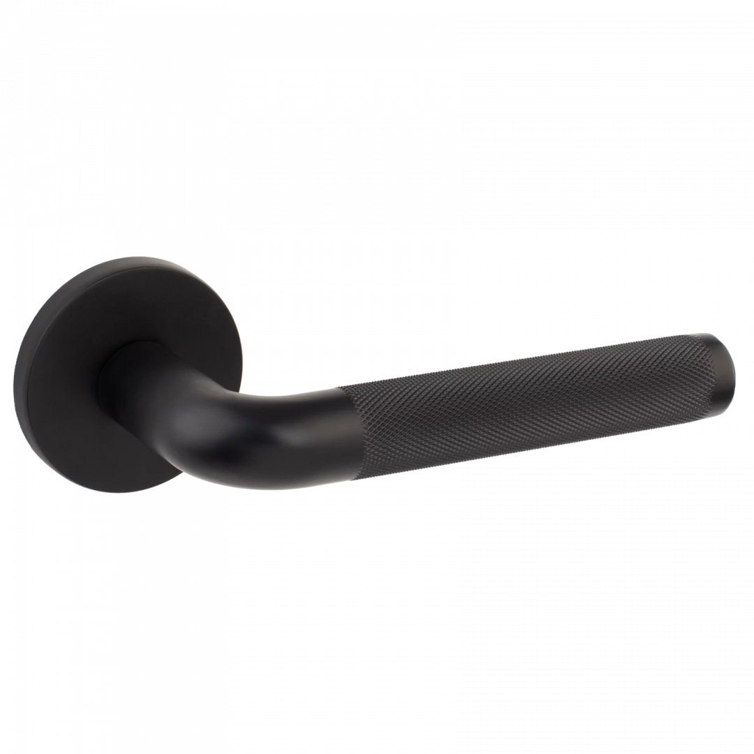 Ручка дверная Apecs H-40149 Slim на круглой розетке