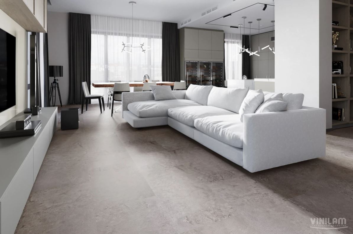 Плитка ПВХ клеевая VINILAM Португальский Камень Ceramo Stone Glue 950х475х2,5 (4,513м2), 4V микро-фа