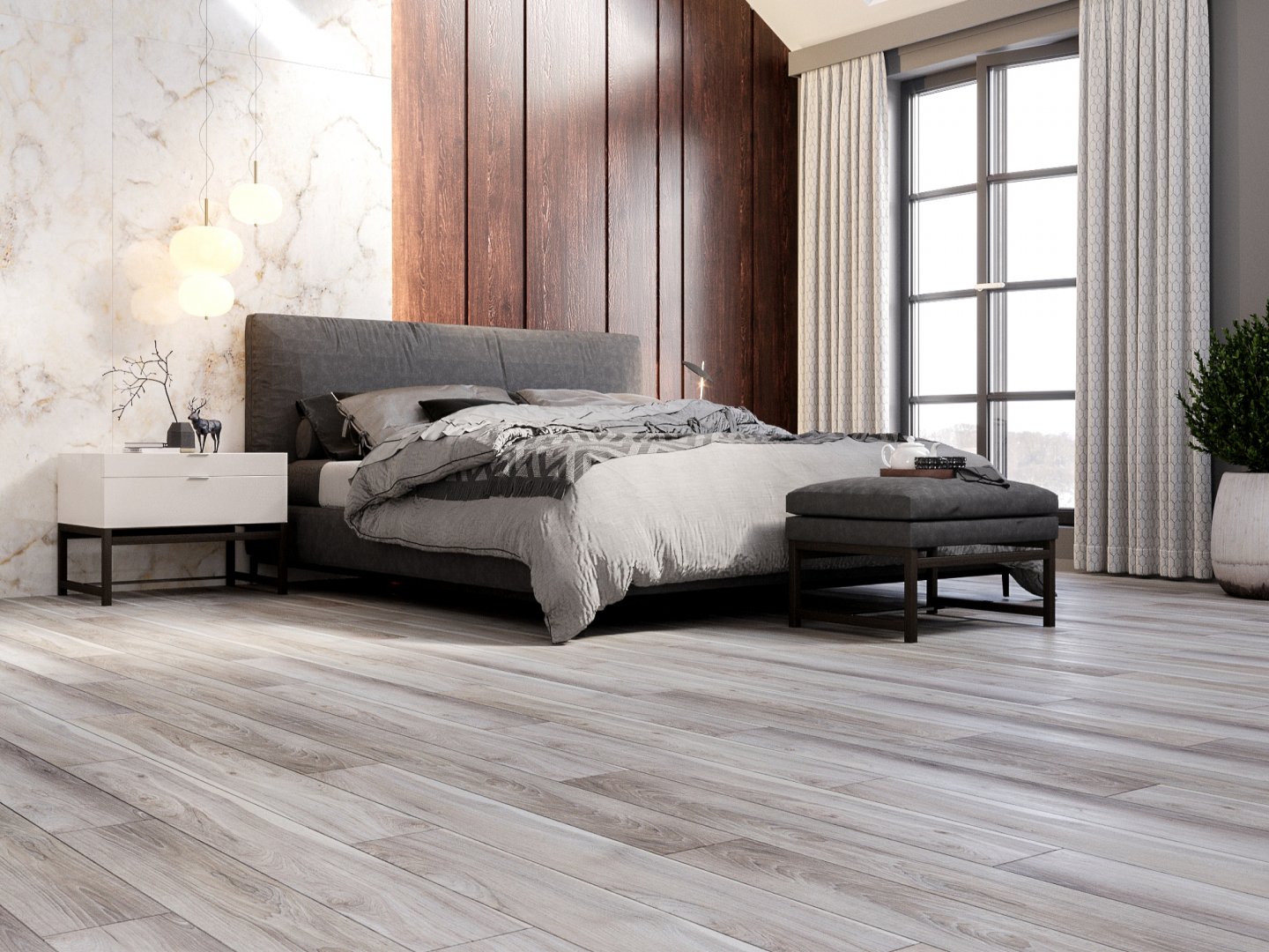 Ламинат SPC замковой ART East Тис Юге Stone Optima 914х152х4 (2,083м2), без фаски
