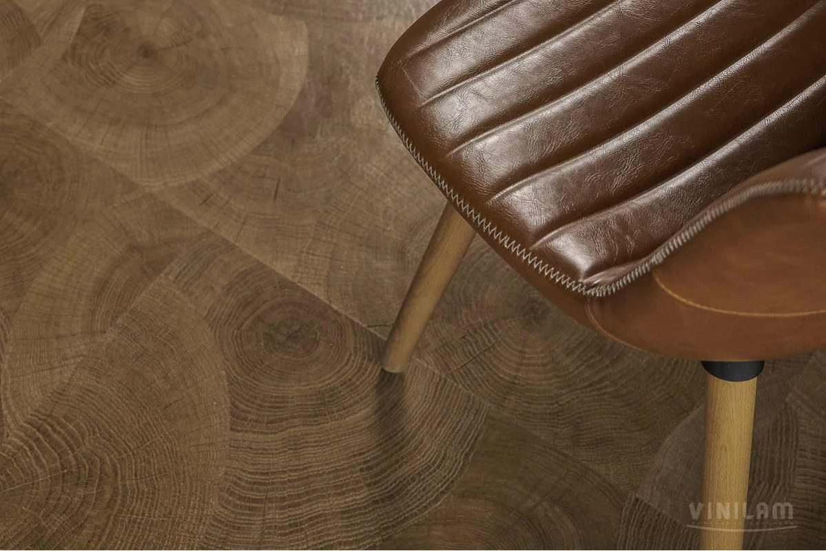 Плитка ПВХ клеевая VINILAM Дуб Натуральный Ceramo Stone Glue 950х480х2,5 (4,56м2), 4V микро-фаска