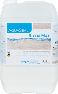 Лак паркетный Berger AquaSeal 2KPU Royal Matt (2К, 5,5л) водный полиуретан