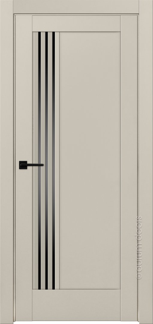 Дверь межкомнатная AURUMDOORS Nickel Ni7 (Силк Грей [+]  / стекло: сатинат графит)