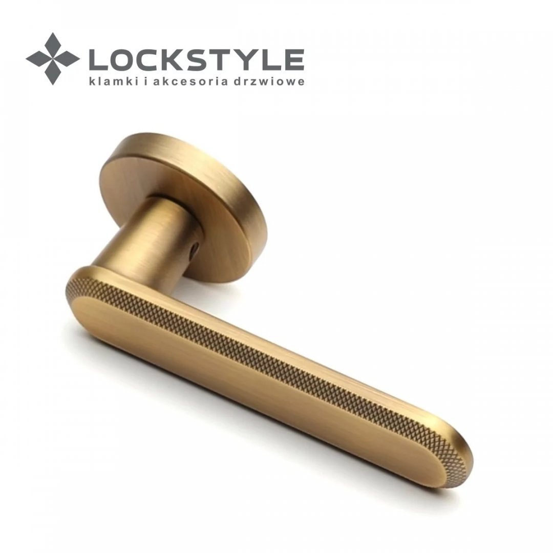 Ручка дверная LOCKSTYLE Nola ZR на круглой розетке (бронза французская)