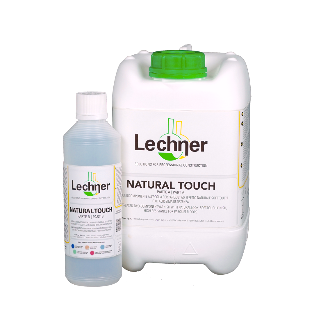 Лак паркетный Lechner Natural Touch (2К, 5,5л) водный полиуретан