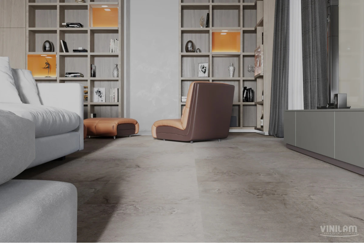 Плитка ПВХ клеевая VINILAM Португальский Камень Ceramo Stone Glue 950х475х2,5 (4,513м2), 4V микро-фа