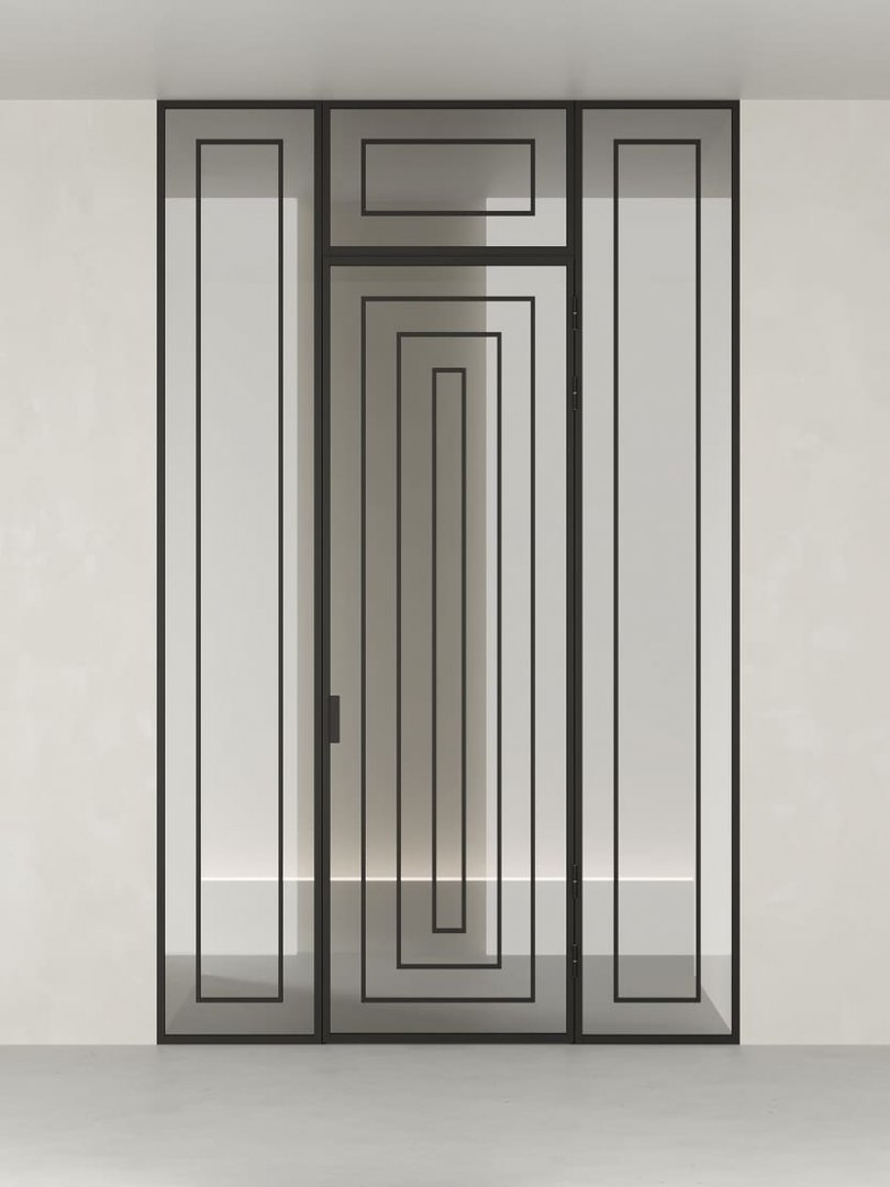 Распашная алюминиевая перегородка HOLZDOORS Minoli MNL19
