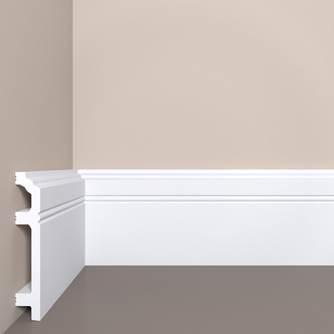 Плинтус дюрополимерный Bello Deco П12 120-20 фигурный 2000х120х20, п/окрас