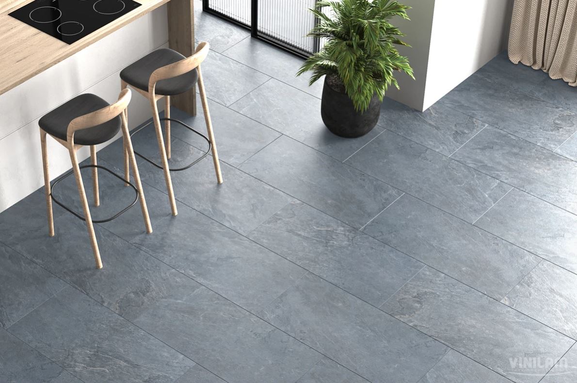 Плитка ПВХ клеевая VINILAM Мальтийский Базальт Ceramo Stone Glue 950х475х2,5 (4,513м2), 4V микро-фас