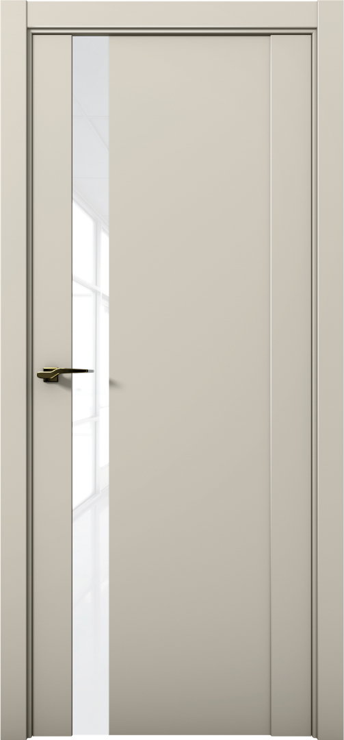 Дверь межкомнатная AURUMDOORS Cobalt Co7 (Силк Грей [+] / стекло: лакобель белый)