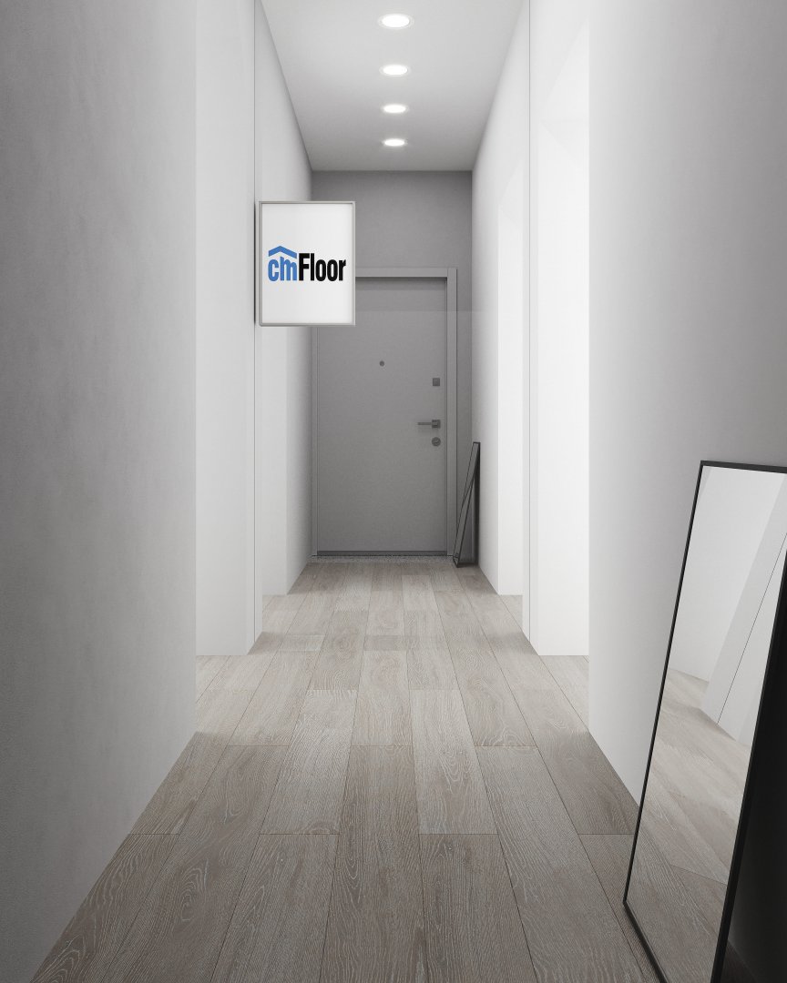 Ламинат SPC замковой CM Floor Дуб Пепельный ScandiWood 1220х180х4 (2,19м2), 4V фаска