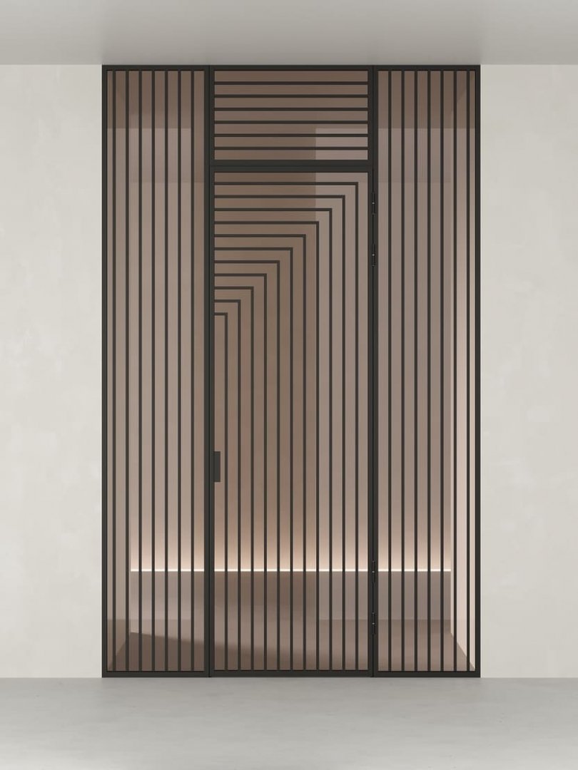 Распашная алюминиевая перегородка HOLZDOORS Minoli MNL20