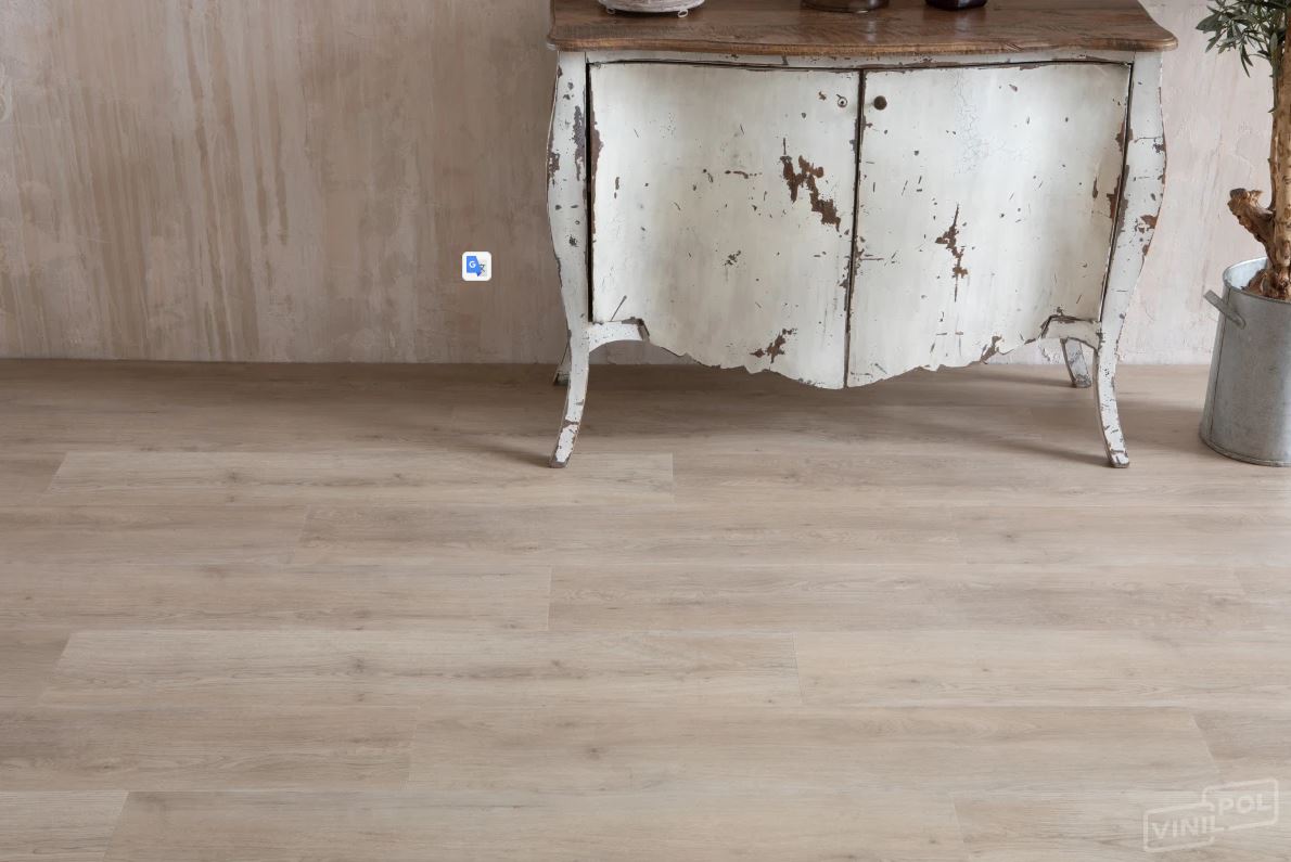 Плитка ПВХ клеевая VINILPOL Дуб Мира LVT Glue 1219,6х228,6х2 (4,459м2), 4V фаска
