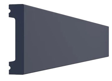 Плинтус дюрополимерный Paolo Arte Kr004U-13 "Графит" прямой 2000х66х12, п/окрас