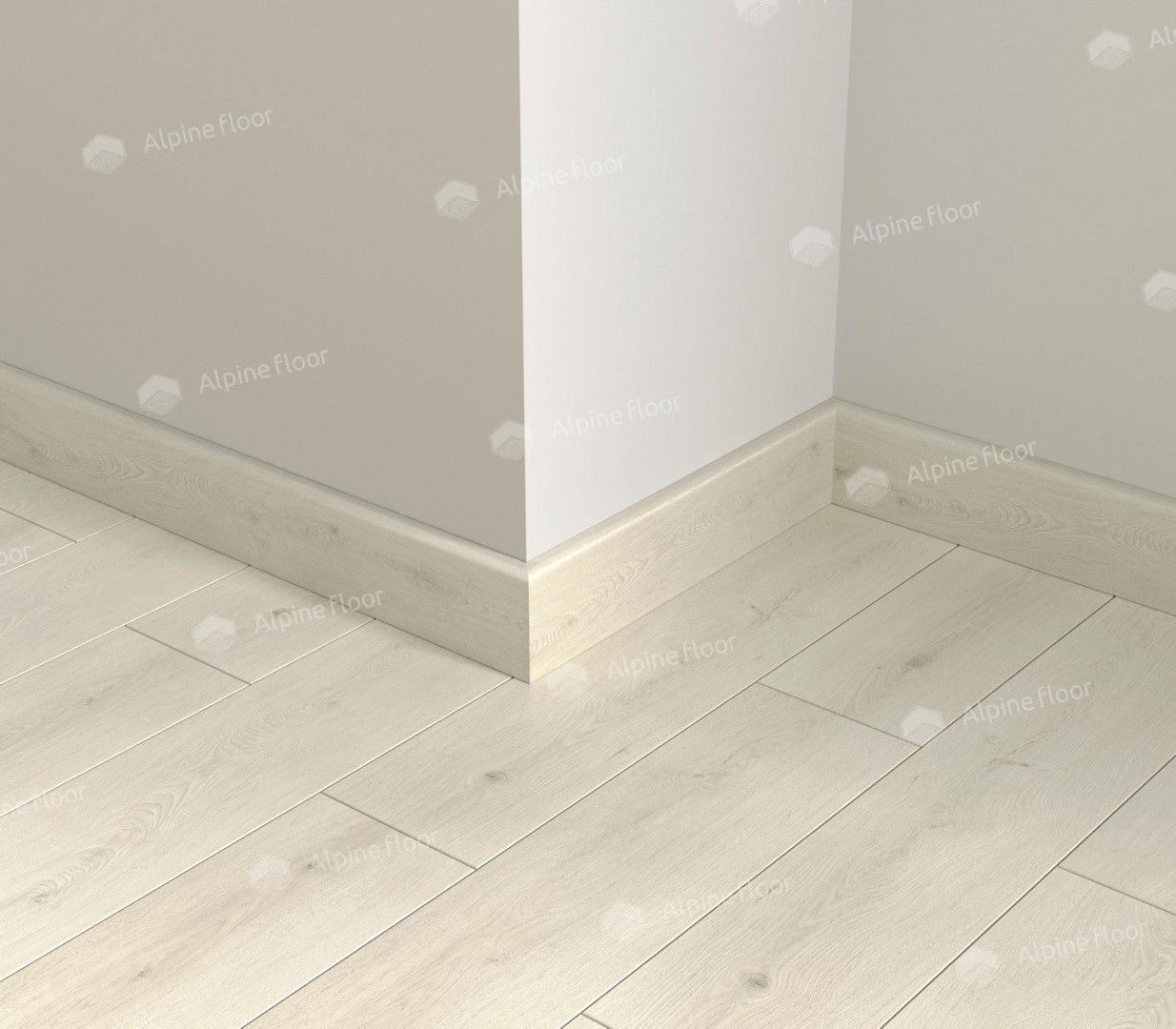 Плинтус ламинированный Alpine Floor SK 11-25 Гиперион Parquet Light прямой 2200х80х12,5