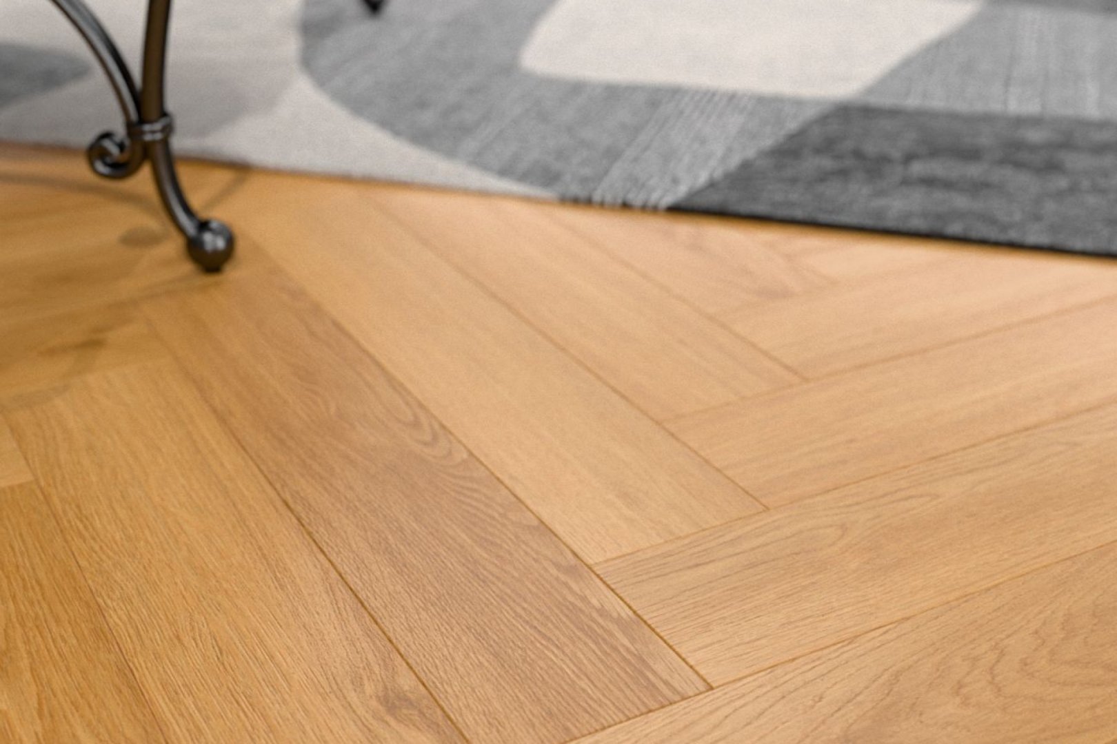 Ламинат Damy Floor Дуб Красный Heritage Ёлка 606х101х8 (1,591м2), замок (Uniclic), 4V фаска