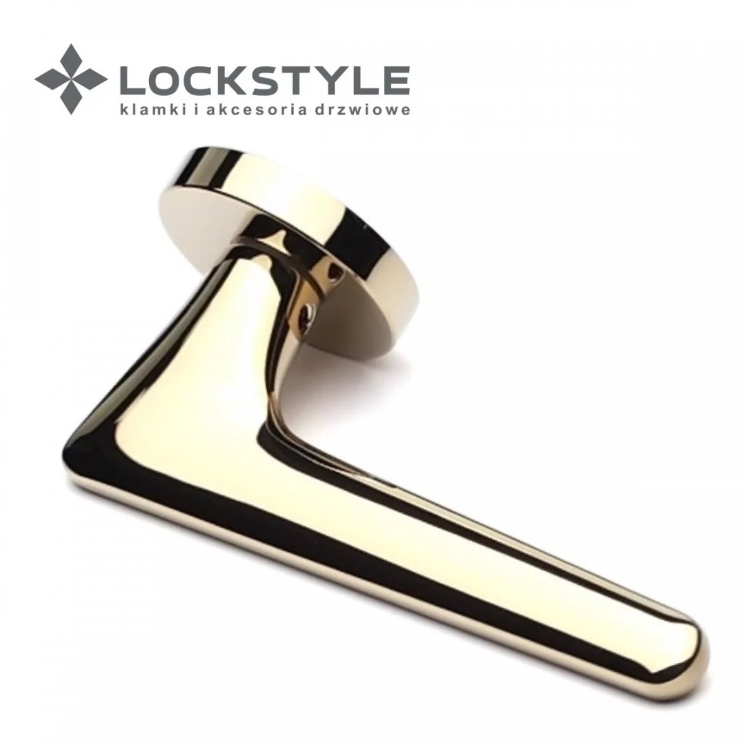 Ручка дверная LOCKSTYLE Gigi ZR на круглой розетке (золото)
