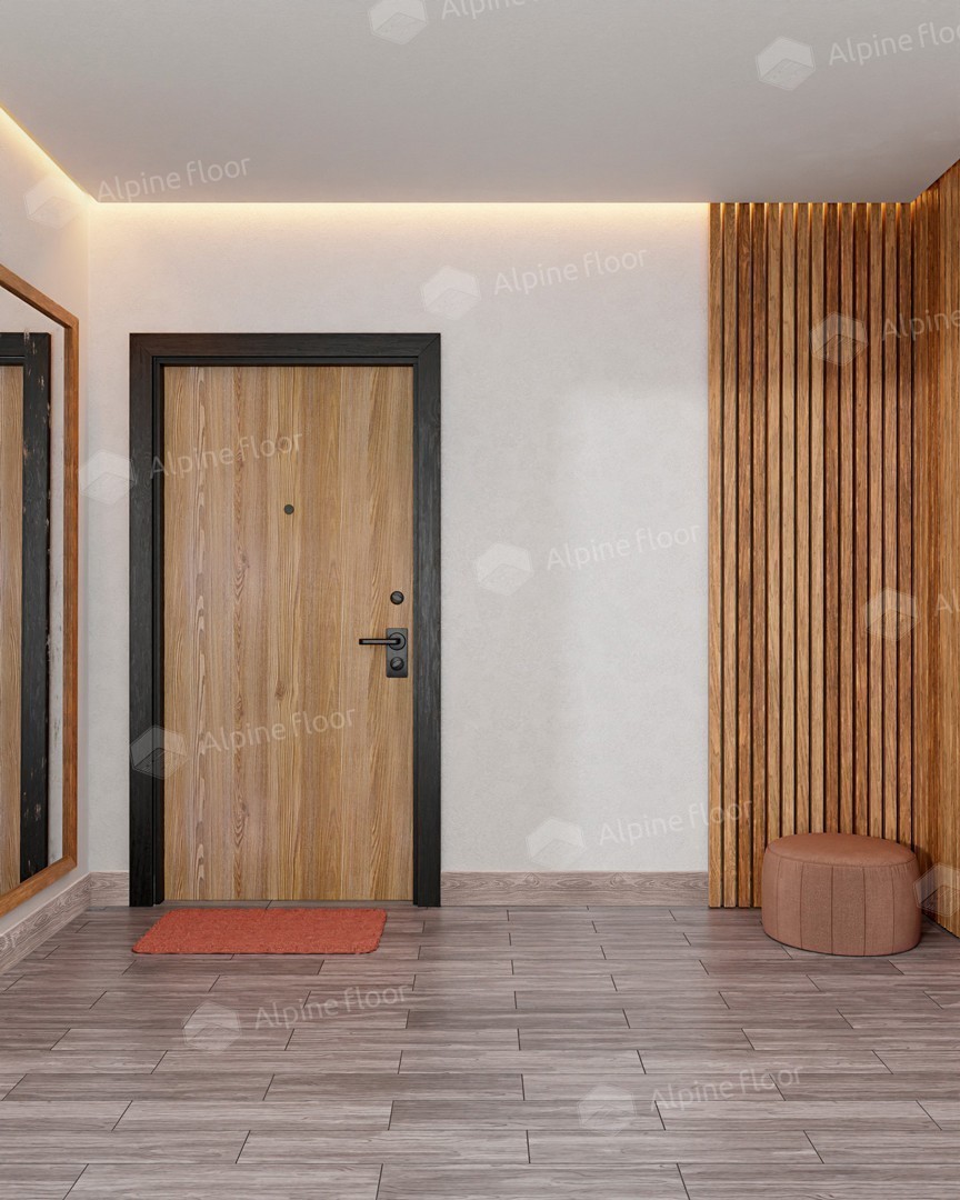 Плинтус ламинированный Alpine Floor Дуб имбирь Rico 80 прямой сглаженный 2200х80х20